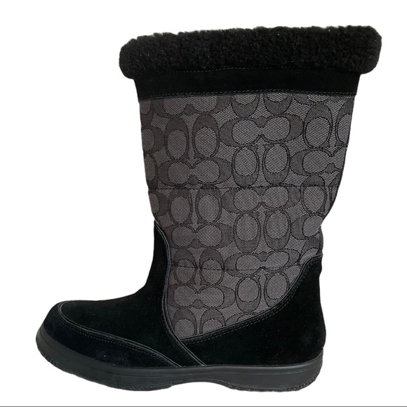 Coach Sherman Signature Cold Weather Suede Boots